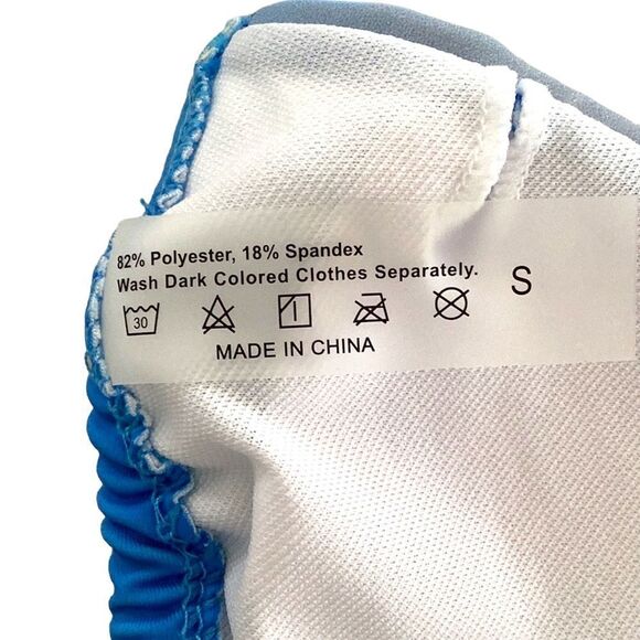 SHEIN SWIM 3 PIECE SET OMBRÉ HALTER TRIANGLE BIKINI BATHING SUIT SWIM WEAR SMALL - Picture 5 of 9